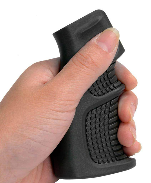 Пистолетная рукоятка DLG Tactical (DLG-090) для AR-15 (полимер) черная - изображение 2