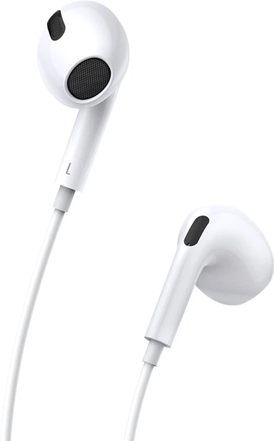 Навушники Baseus Encok 3.5 мм lateral in-ear Wired Earphone H17 White (NGCR020002) - Фото 2 Навушники Baseus Encok 3.5 мм lateral in-ear Wired Earphone H17 White (NGCR020002) - зображення 2