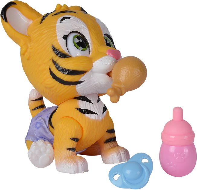 Ігровий набір Simba "Pamper Petz Тигреня" що п'є і писає з кольоровою лапкою 3 аксесуарів-сюрпризу (5953575) - зображення 8