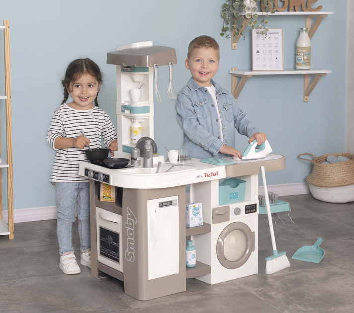 Zestaw interaktywny Smoby Toys 2w1 Tefal Kuchnia + Pranie (311050) (3032163110507) - obraz 3