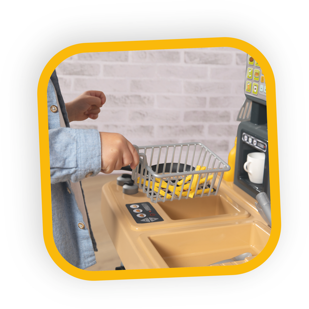 Інтерактивний ресторан Smoby Toys 2 в 1 Бургер Хаус 29 аксесуарів (310910) (3032163109105) - зображення 8