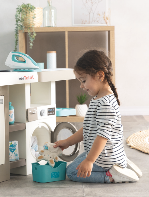 Zestaw interaktywny Smoby Toys 2w1 Tefal Kuchnia + Pranie (311050) (3032163110507) - obraz 12