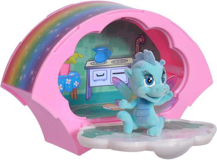 Zestaw do gry Simba Toys Saphiras Rainbow Friends z małym smokiem, tęczowy dom (4006592050634) - obraz 3