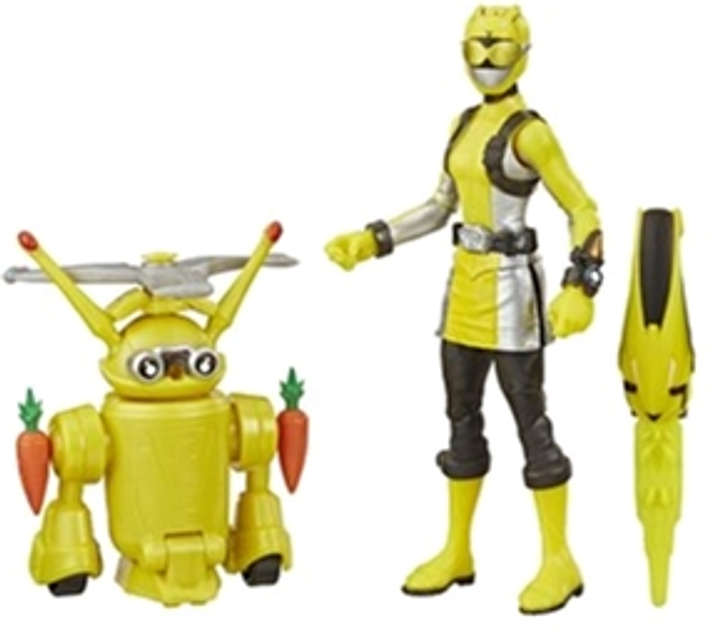 Zestaw do gry Hasbro Power Rangers Mighty Rangers Yellow Ranger i Morphin Jax Beastbot (E7270_E8087) - obraz 4