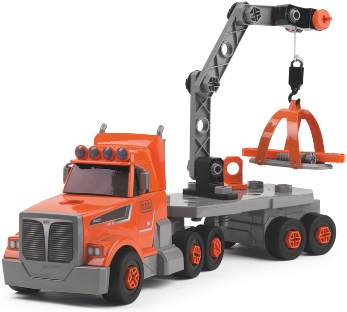 Zestaw do gry Smoby Toys Black+Decker Truck z narzędziami, walizką, dźwigiem i akcesoriami (360175) - obraz 8