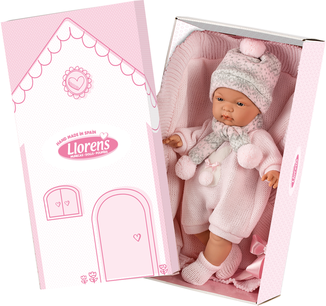 Лялька Llorens Joelle con toquilla яка плаче 38 см (8426265389384) - зображення 3