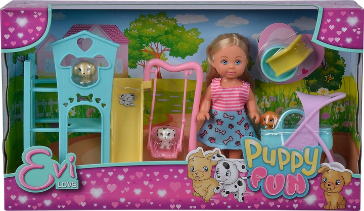 Ляльковий набір Simba Toys Еві Прогулянка з цуценятами (5733477) - зображення 3