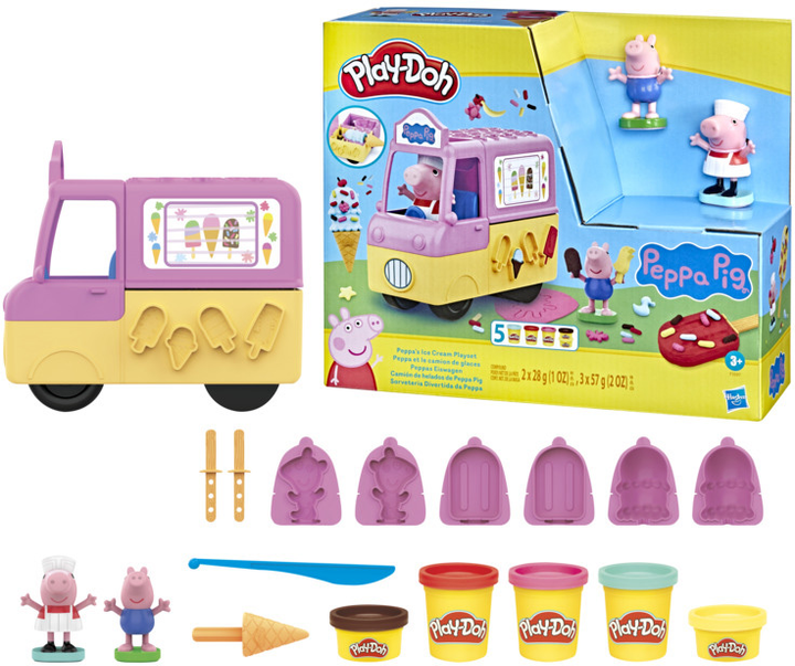 Zestaw artystyczny maszyny do lodów Hasbro Świnka Peppa (F3597) - obraz 3