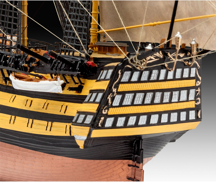Zmontowany model statku Revell Victory Battle of Trafalgar. Skala 1:225 (MR-5767) - obraz 6
