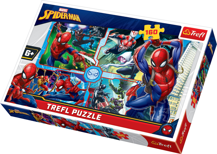 Puzzle Trefl Spider-Man rusza na ratunek, 160 elementów (15357) - obraz 1