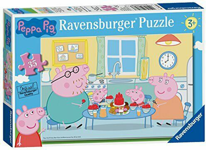 Puzzle Ravensburger Świnka Peppa i Rodzina 35 elementów (08628) - obraz 1