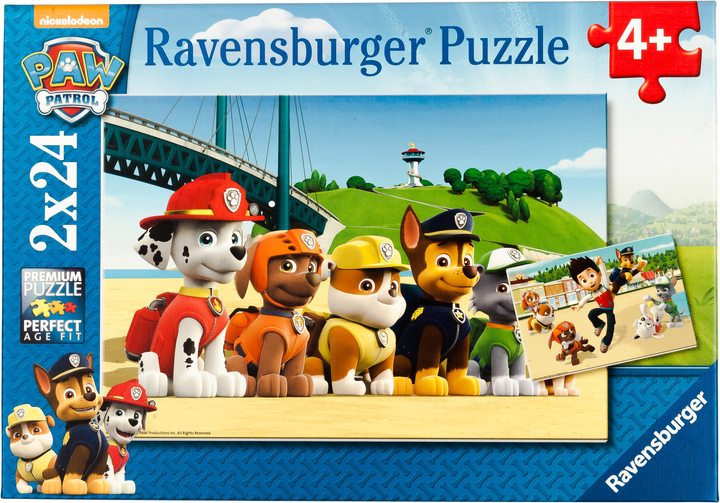 Puzzle Ravensburger Psi patrol 2 x 24 elementy (09064) - obraz 1
