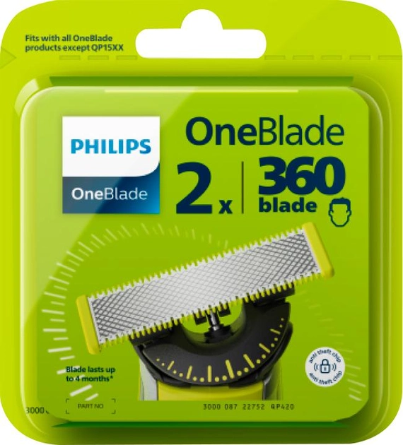 Ostrza wymienne Philips OneBlade QP420/50 (8710103997153) - obraz 1