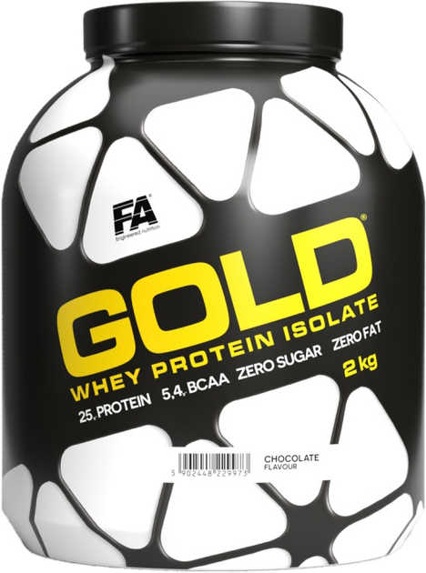Białko FA Nutrition Gold Whey Protein Isolate 2000 g Jar Chocolate (5902448244754) - obraz 1