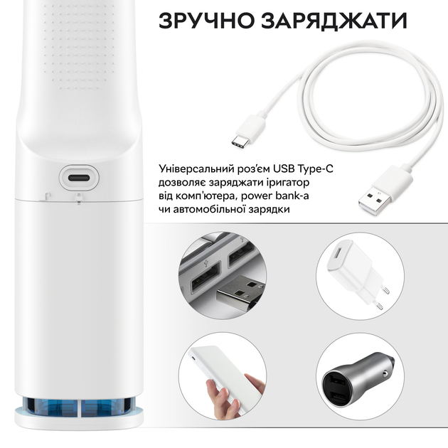 Іригатор портативний RZTK Dental Compact White - зображення 10