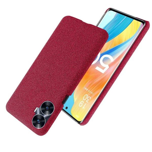Защитный чехол KSQ Cloth Style для Realme C55 - Red - изображение 2