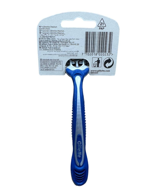 Одноразова бритва Gillette Blue 3 holitka 1ks 1 шт - зображення 2