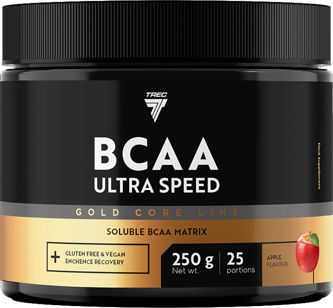 Kompleks aminokwasów Trec Nutrition Gold Core Line BCAA Ultra Speed 250 g Jar Blackcurrant (5902114041915) - obraz 1