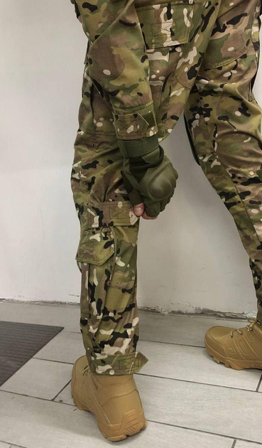 Костюм военный мультикам, убакс + штаны с наколенниками размер L - изображение 2