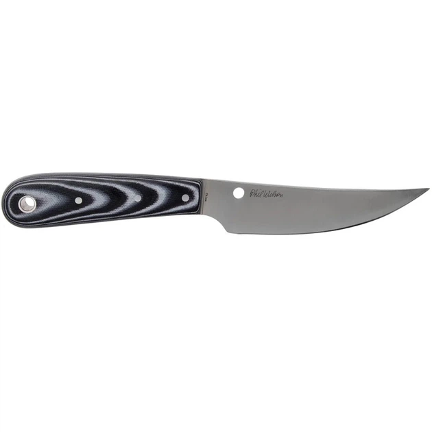 Нож фиксированный Spyderco Bow River (длина: 207мм, лезвие: 112мм), черный, ножны кожа - изображение 6