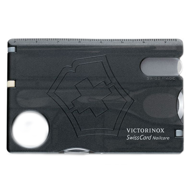 Набор Victorinox Swisscard Nailcare (82x54x4мм, 13 функций) черный прозрачный 0.7240.T3 - изображение 1