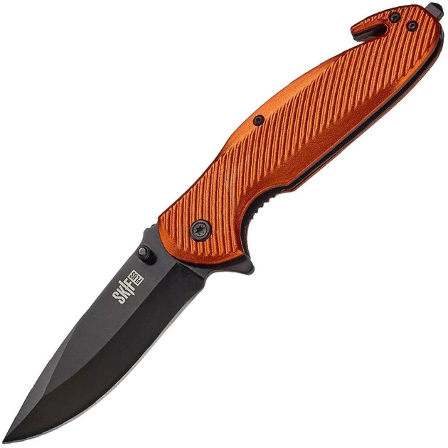 Нож складной SKIF Plus Birdy (длина: 210мм, лезвие: 90мм, черное), оранжевый - изображение 1