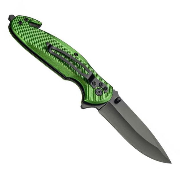 Нож складной SKIF Plus Birdy (длина: 210мм, лезвие: 90мм, черное), зеленый - изображение 2