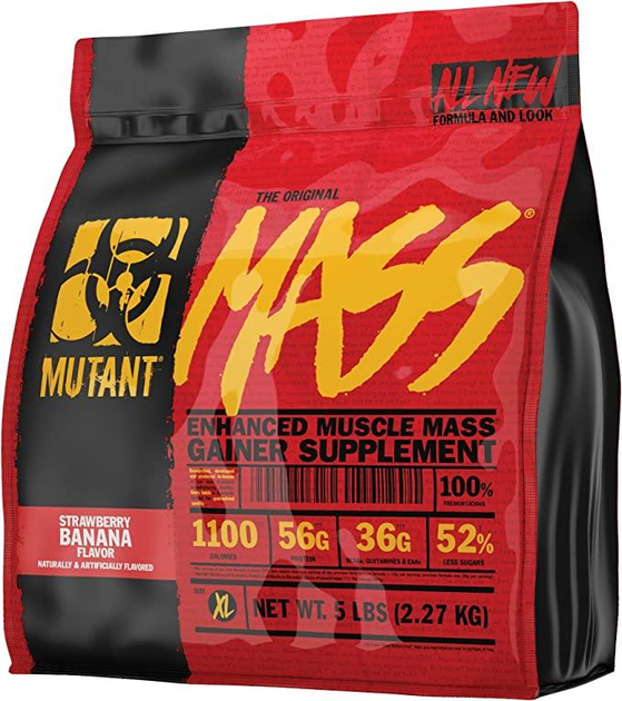 Mutant Mass Gainer 2270 g Strawberry-Banana (627933026695) - obraz 1
