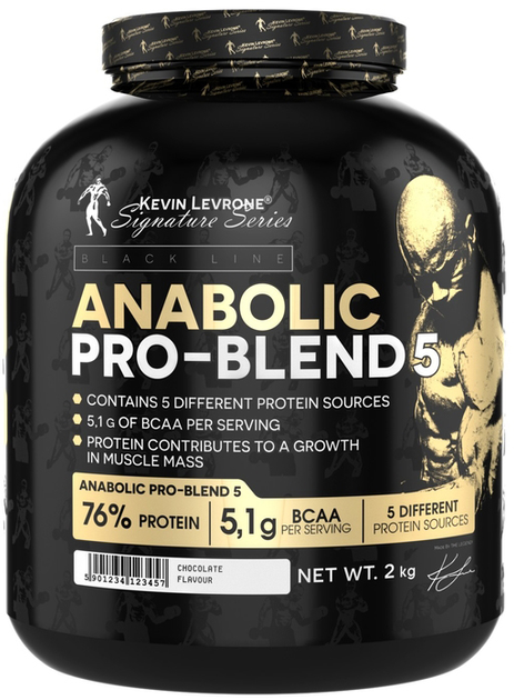 Протеїн Kevin Levrone Anabolic Pro-Blend 5 2000 г Ваніль (5901764789048) - зображення 1