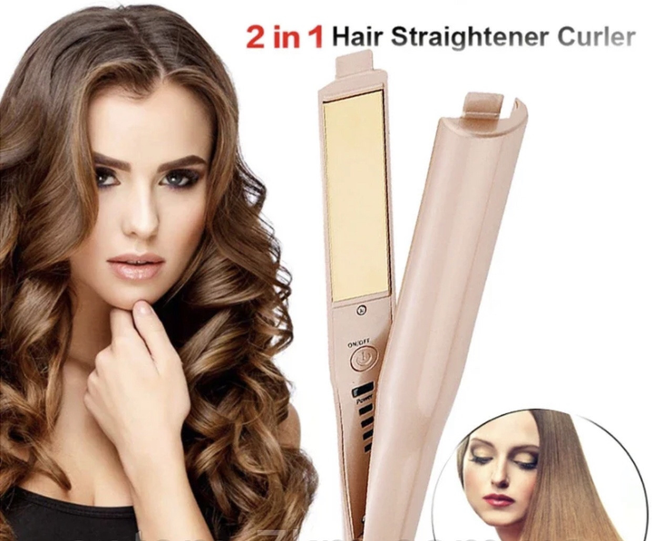 Curling iron on sale 2 in 1