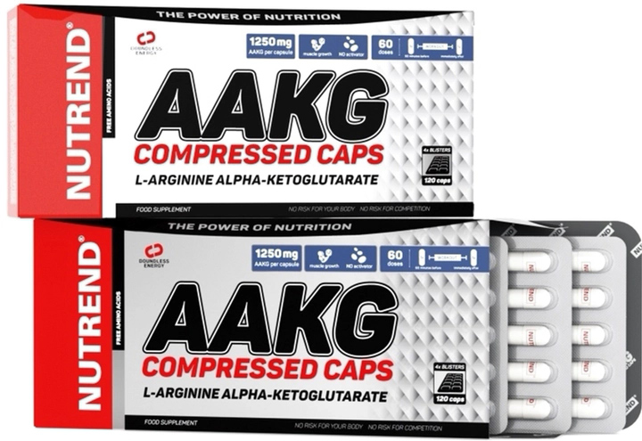 Амінокислота Nutrend AAKG Compressed 120 капсул (8594073178848) - зображення 1