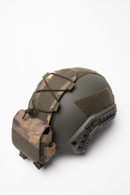 Подсумок противовес (карман) для аксессуаров на кавер для баллистического шлема Fast Mandrake Мультикам - изображение 1