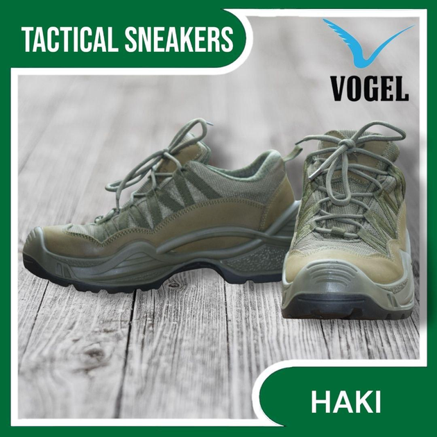 Військові тактичні літні кросівки Vogel Вогель Waterproof ЗСУ Олива 40 - зображення 2