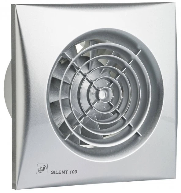 Вытяжной вентилятор SOLER&PALAU SILENT-100 CHZ SILVER с датчиком влажности - изображение 2