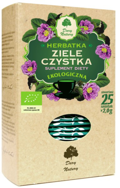 Чай с Ладанником Dary Natury Herbatka Ziele Czystka 25 x 2 g (DN895) - изображение 1