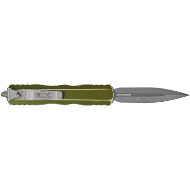 Ніж Microtech Dirac Double Edge Stonewash Distressed OD Green (225-10DOD) - зображення 2