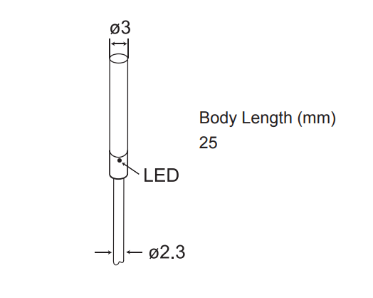 Индуктивный датчик ø3, Sn=0.6mm, 10...30VDC, FCU1-D030.8P-A3U2 Htm Sensors - Фото 2 Индуктивный датчик ø3, Sn=0.6mm, 10...30VDC, FCU1-D030.8P-A3U2 Htm Sensors - изображение 2