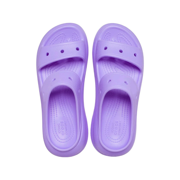Сандалі на високій платформі Crocs Classic Crush Sandal 36 р 22.5-23 см Фіолетові 207670-M4/W6 Violet - Фото 3 Сандалі на високій платформі Crocs Classic Crush Sandal 36 р 22.5-23 см Фіолетові 207670-M4/W6 Violet - зображення 3