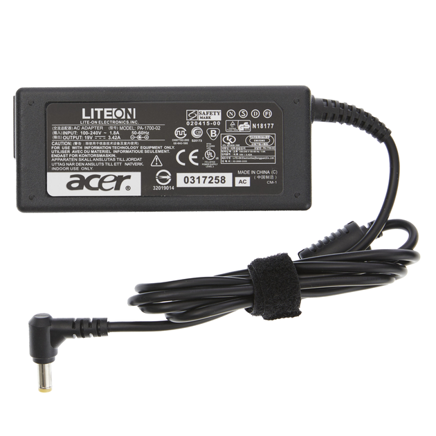 Блок питания для ноутбука Acer Aspire 1652WLMi 19V 3.42A 65W 5.5*1.7мм ...