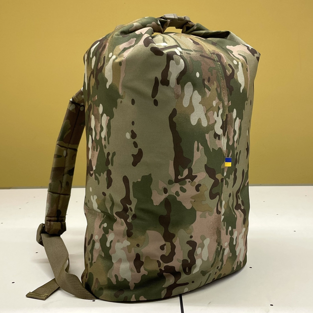 Сумка - Баул тактический 25 л Мультикам Polycordura 900D MELGO (армейский, влагозащитный вещевой мешок) - изображение 2