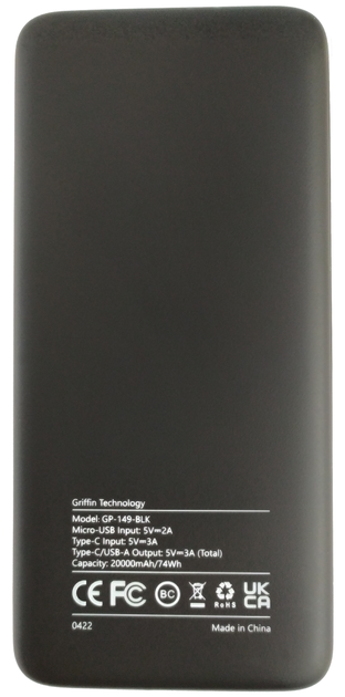 Griffin 20,000mAh Powerbank