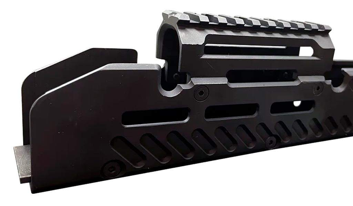 Тактическое цевье X-GUN Handguard для АК-47/74/АКМ (алюминий) черное - изображение 2