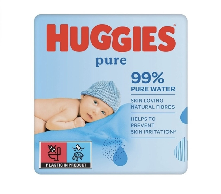 ROZETKA | Мокрые салфетки Huggies (Хаггис) Pure на 168 шт от продавца ...