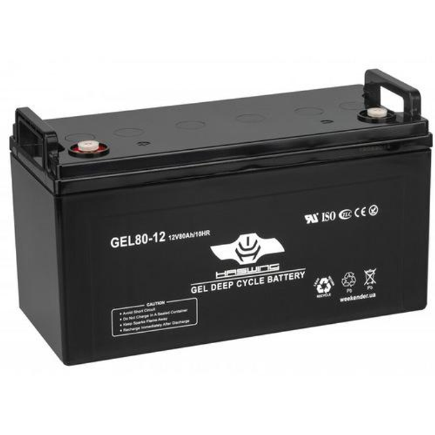 Тяговый аккумулятор Haswing. 12V. 60A/h GEL. Без З/У. Гелевая тяговая ...