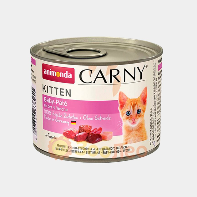 Влажный корм Animonda Carny Kitten Baby-Paté Беби-пате для котят, 200 г ...