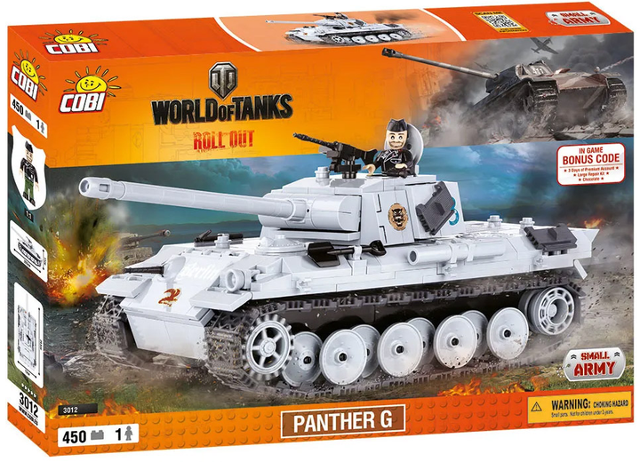 Klocki konstrukcyjne COBI Word Of Tanks Panther, 450 elementów (COBI-3012) - obraz 1