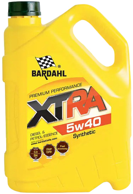 Моторное масло Bardahl Xtra 5W40 5 л (34123) – фото, отзывы ...
