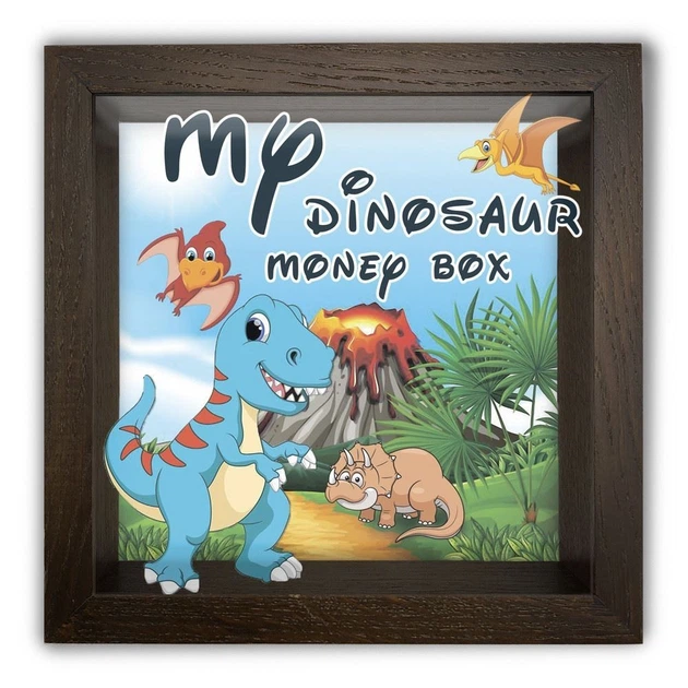 Декоративная копилка из дерева и пластика Презент Dino Disney 20*20 см коричневый - Фото 2 Декоративная копилка из дерева и пластика Презент Dino Disney 20*20 см коричневый - изображение 2