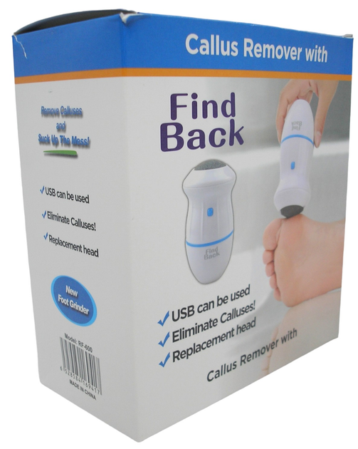 Пемза электрическая для ног Find Back скребок пилка работает от ЮСБ USB и от батареек - изображение 6