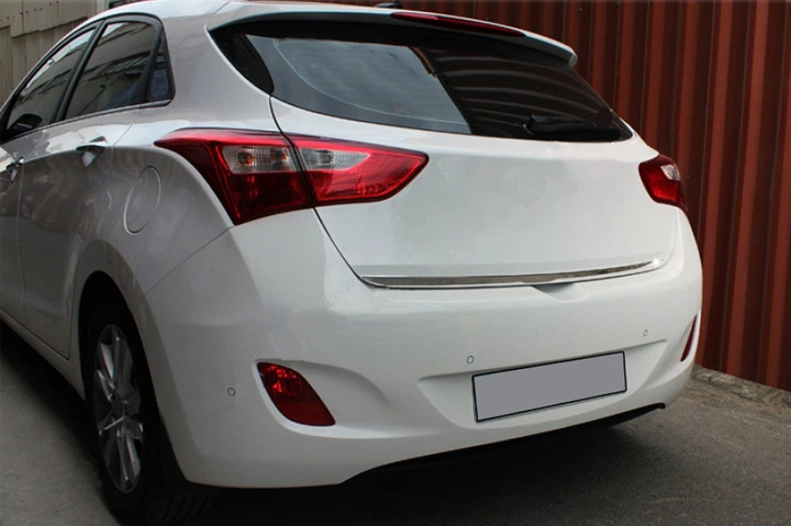 Кромка багажника (HB, нерж) для Hyundai I-30 2012-2017 рр - зображення 2
